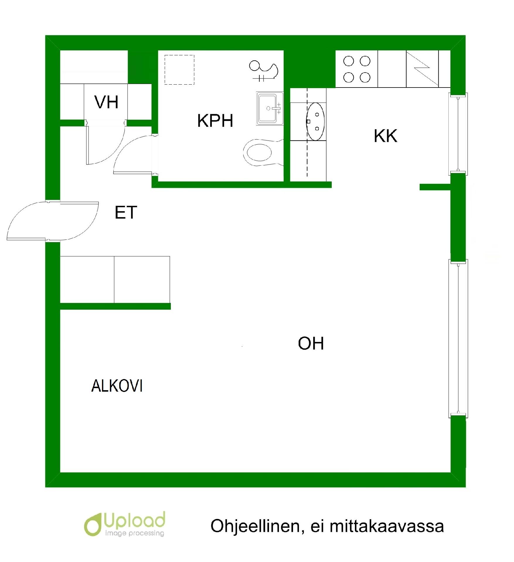 Asunnon pohjakuva