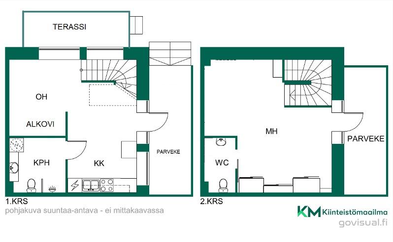 Asunnon pohjakuva