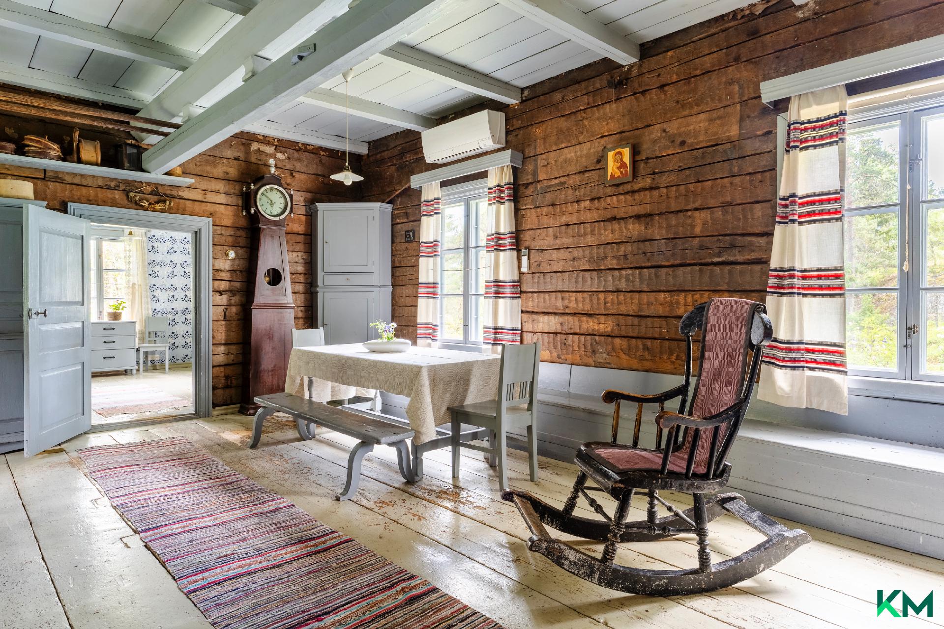 Tuvassa hirret upeasti esillä