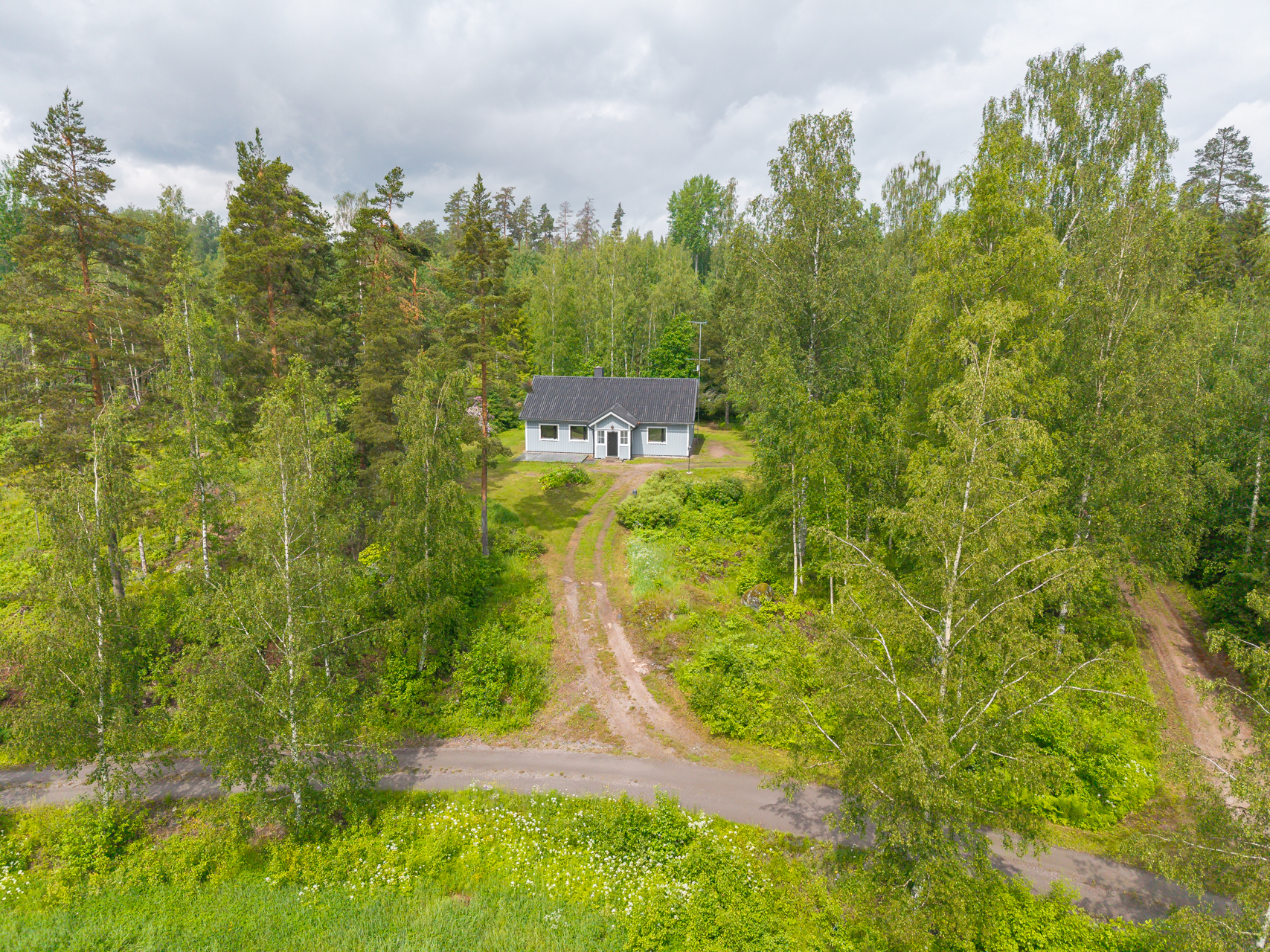 Talo ilmakuvassa