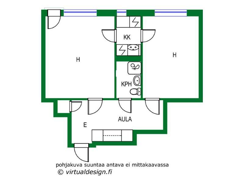 Asunnon pohjakuva