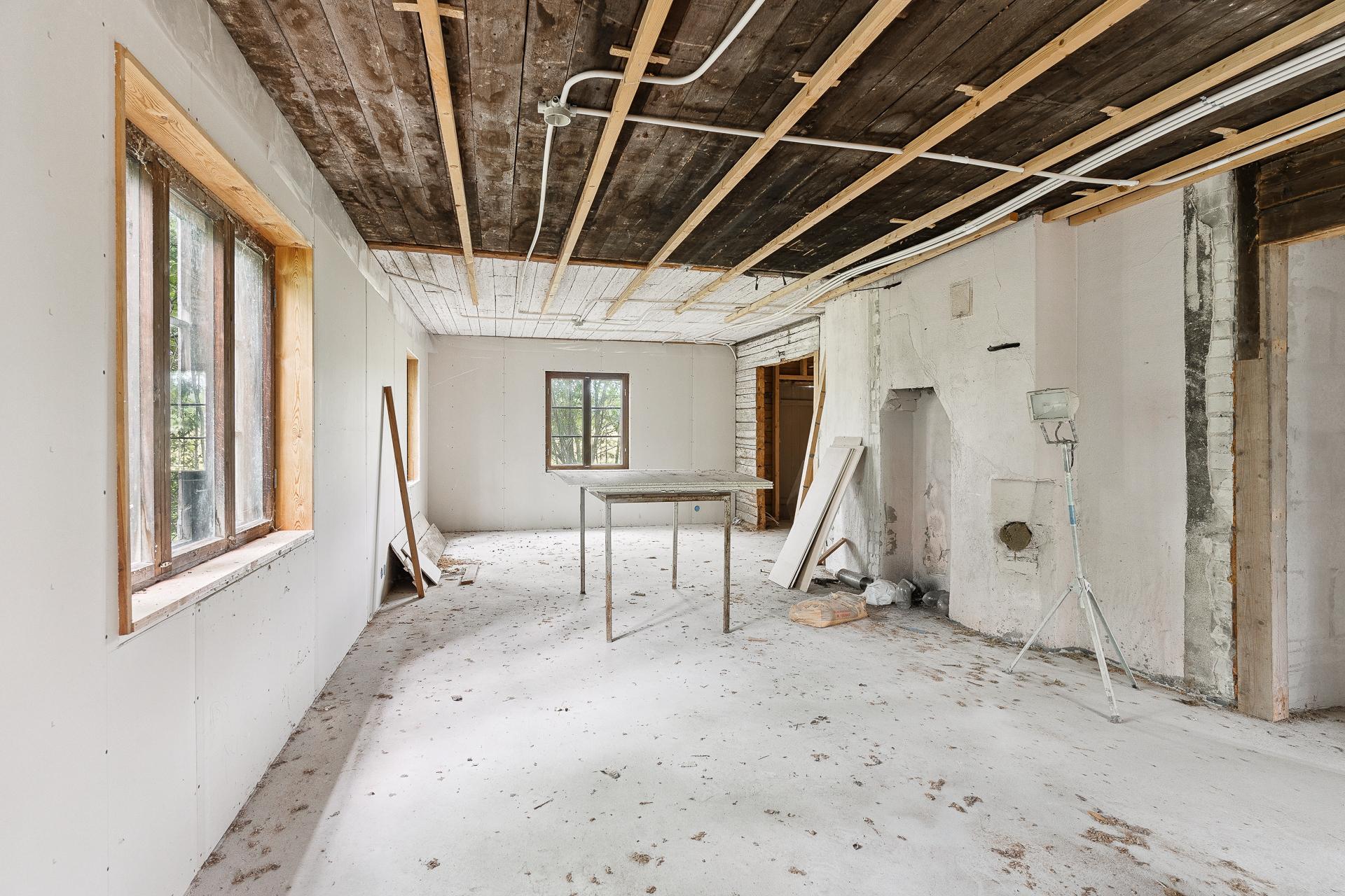 Talousrakennus, lämmitettävää tilaa