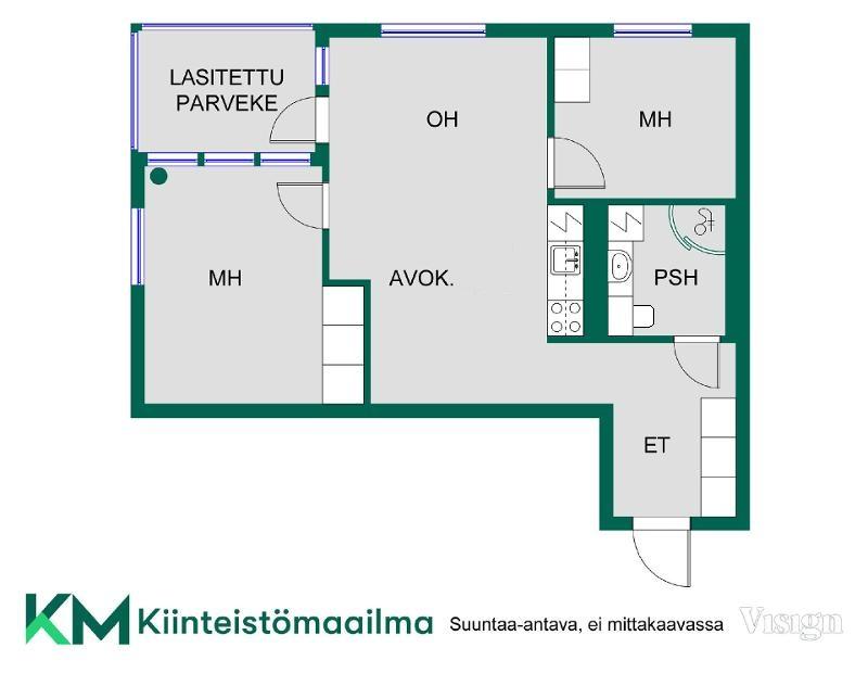 Asunnon pohjakuva