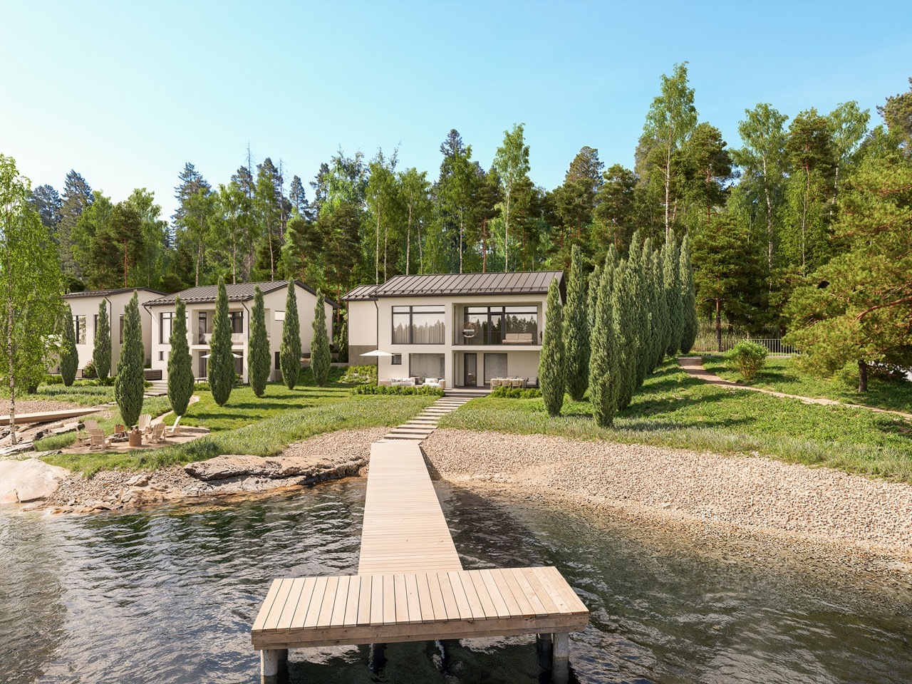 Havainnekuvaa tontilta 8