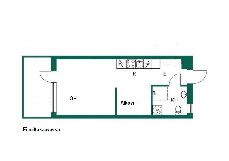 Asunnon pohjakuva