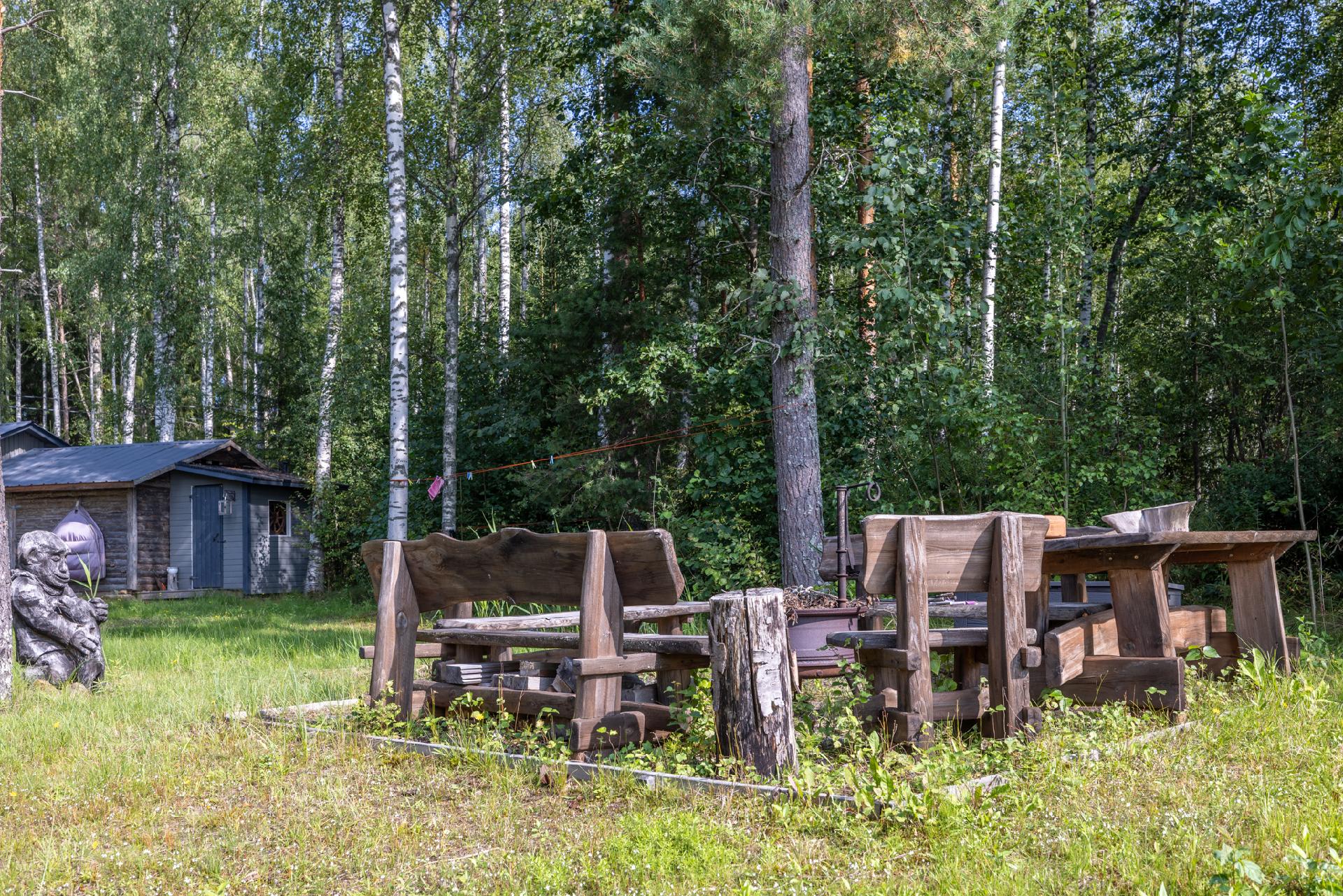 Pihalla grillausalue