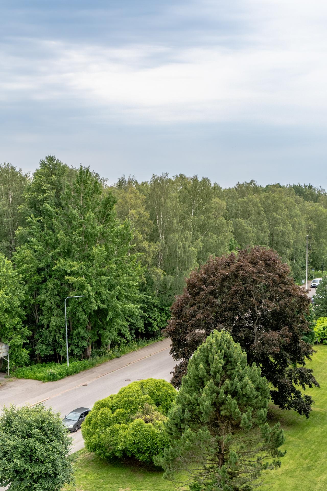 Ikkuna- ja parvekenäkymiä.