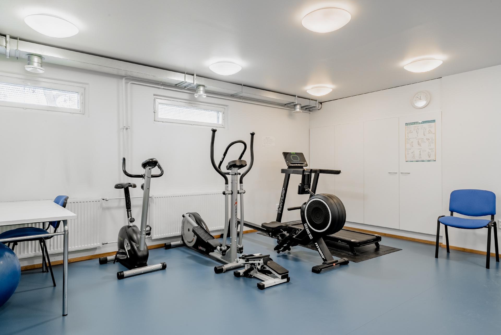 Yhtiön yhteisiä tiloja: kuntoiluhuone