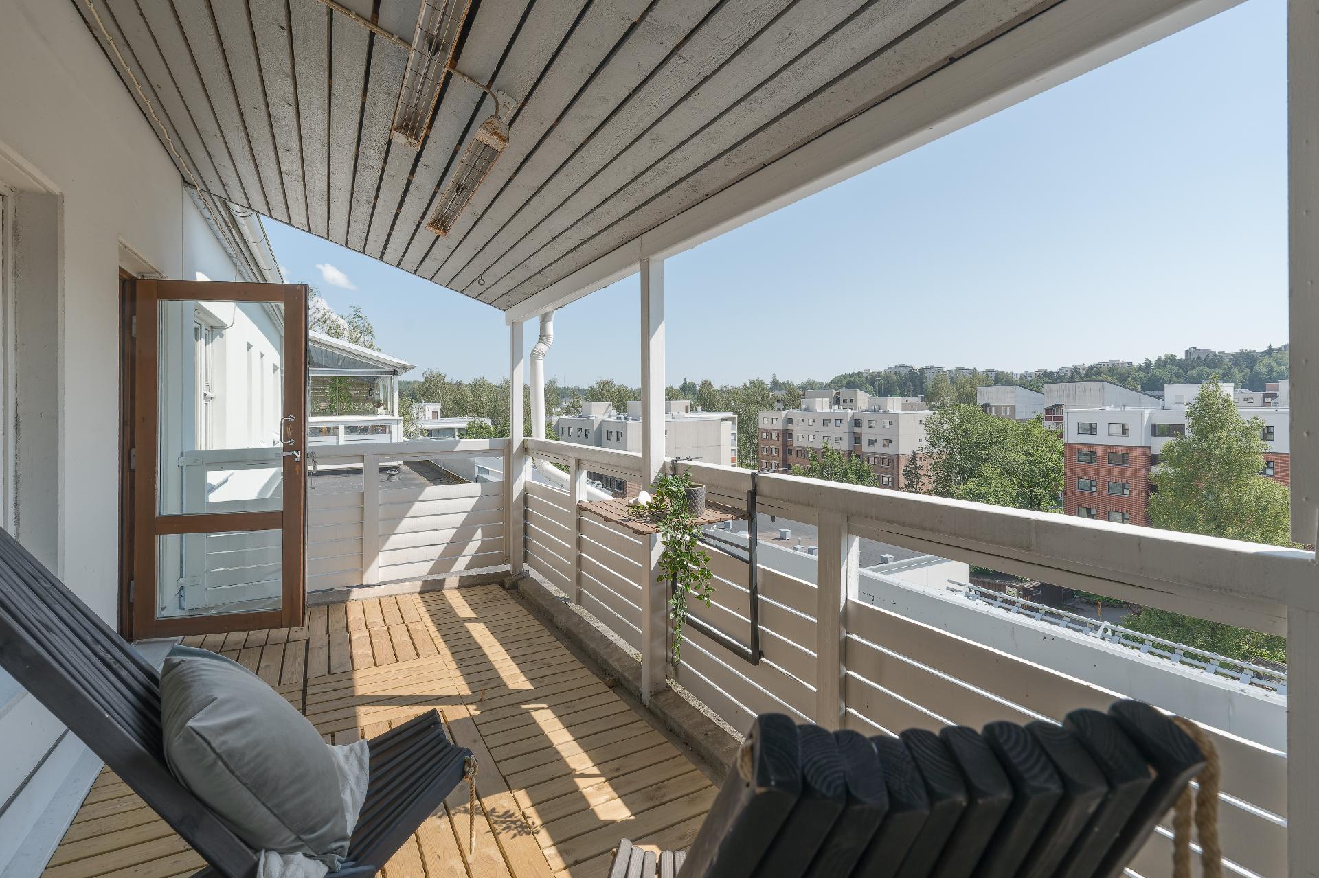 Katetun terassin hoitamien on helppoa