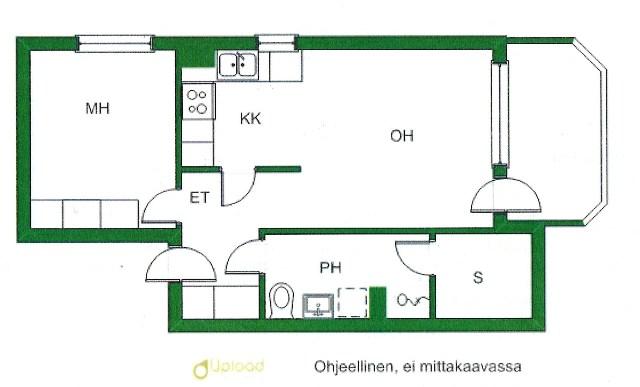 Asunnon pohjakuva