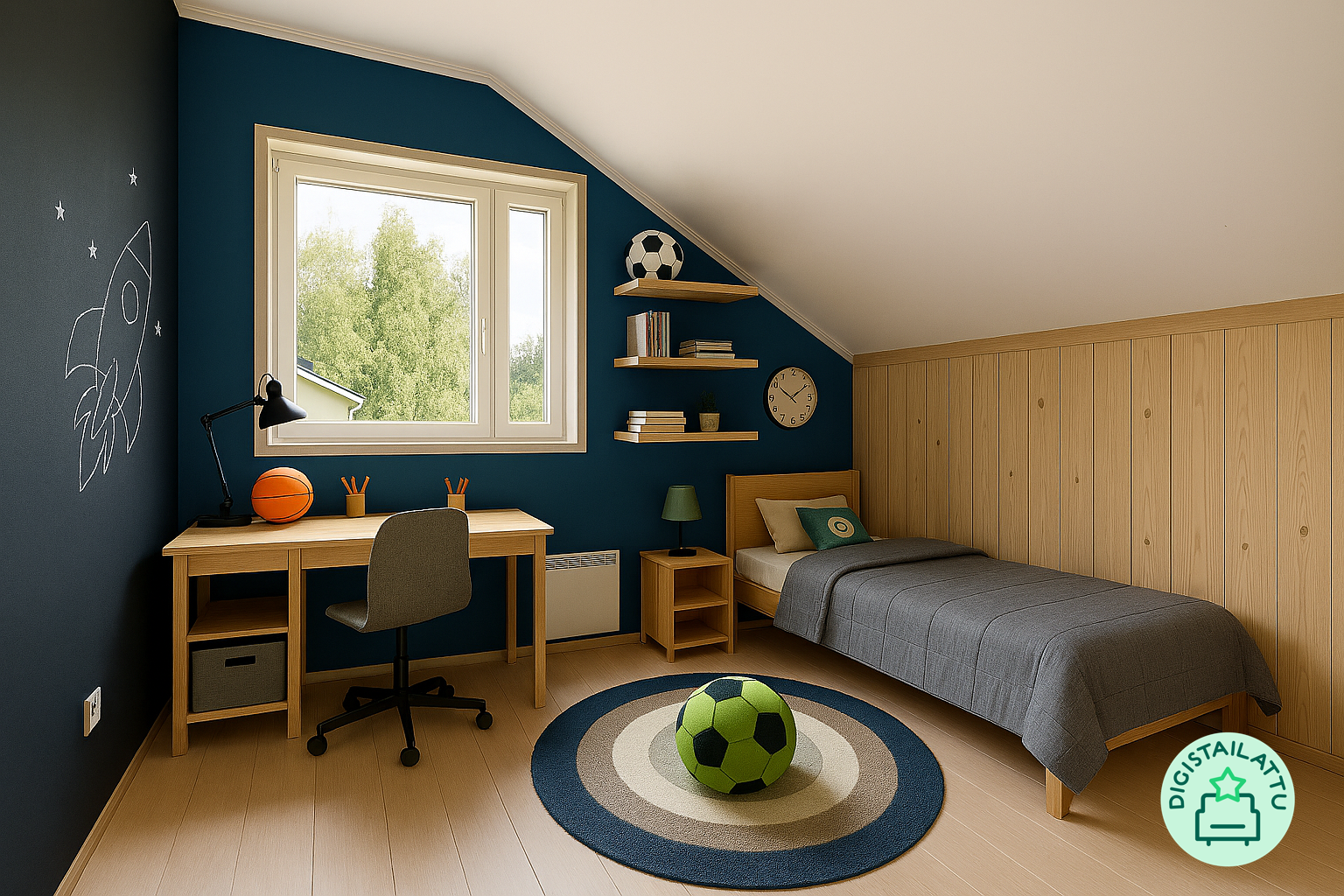 Kolmas yk:n makuuhuone