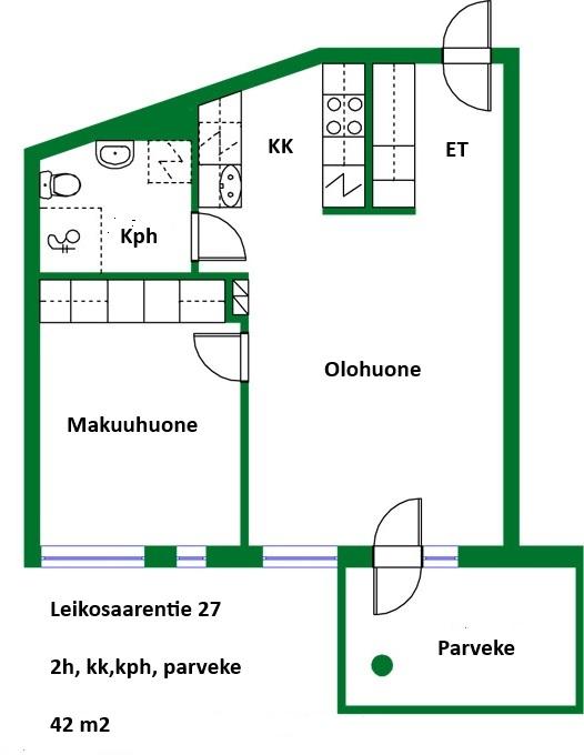 Asunnon pohjakuva