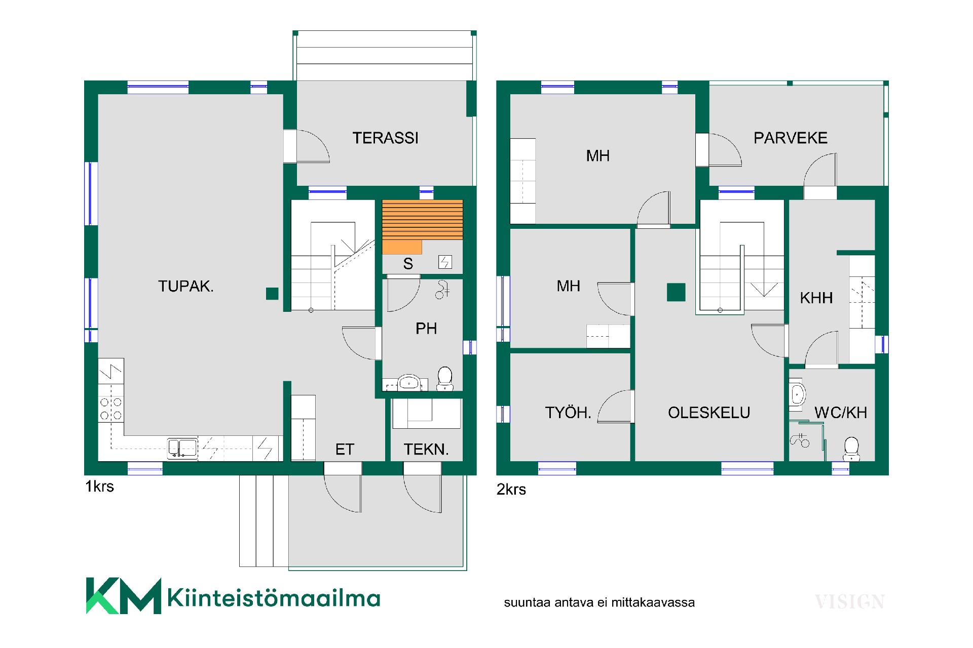 Asunnon pohjakuva