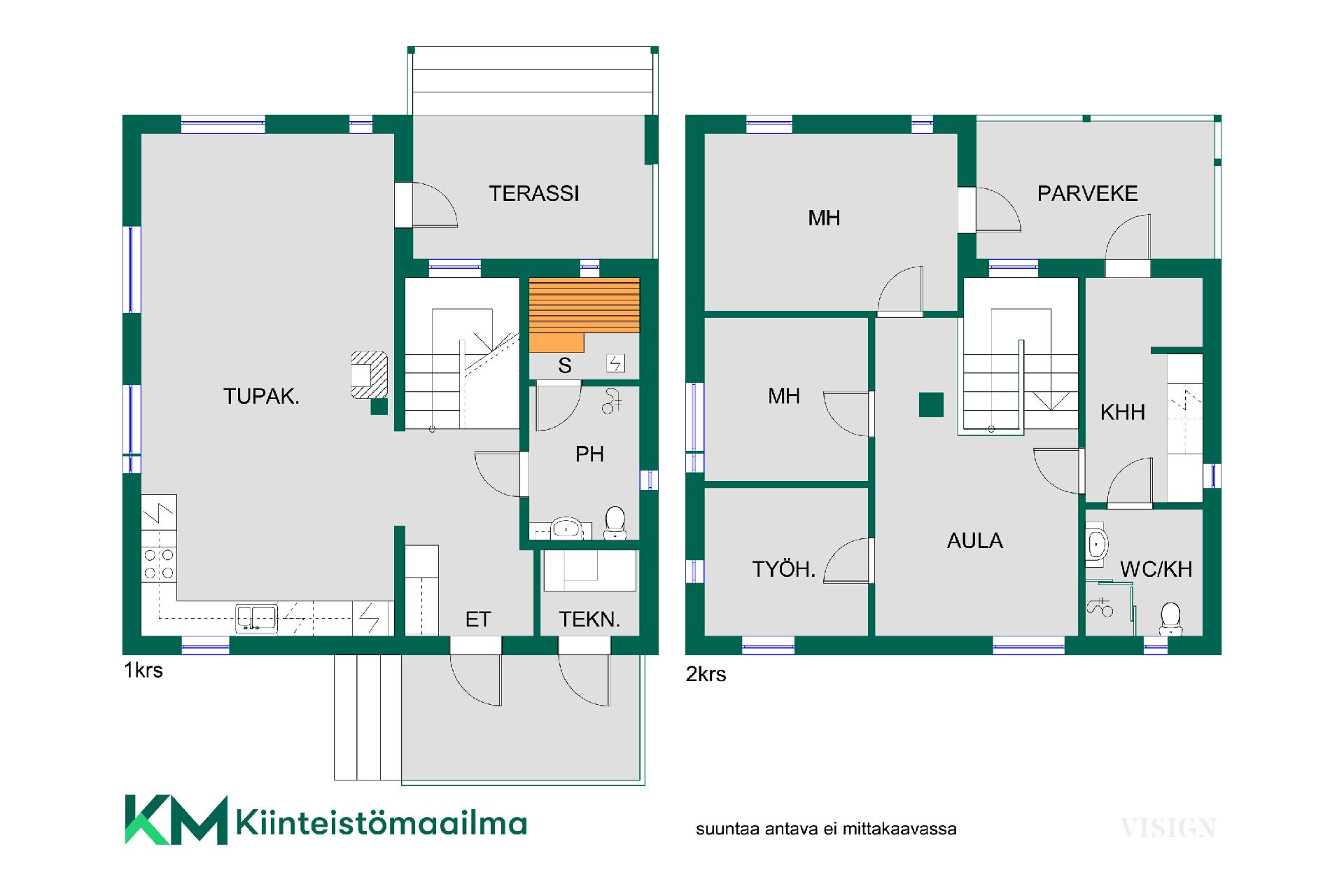 Asunnon pohjakuva