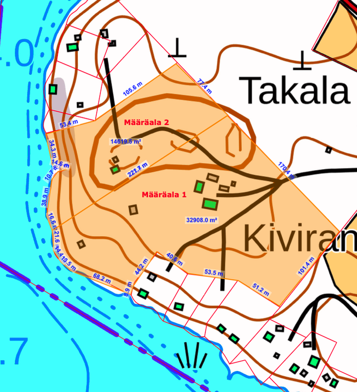 Määräalat, esimerkki