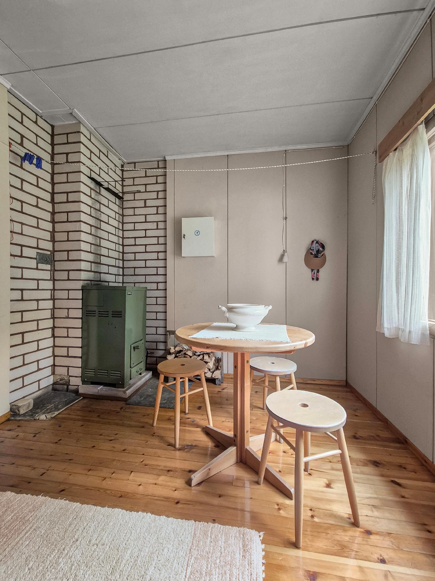 Makuukamarissa myös kamiina