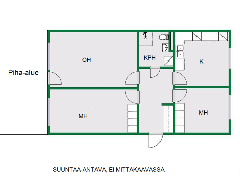 Asunnon pohjakuva