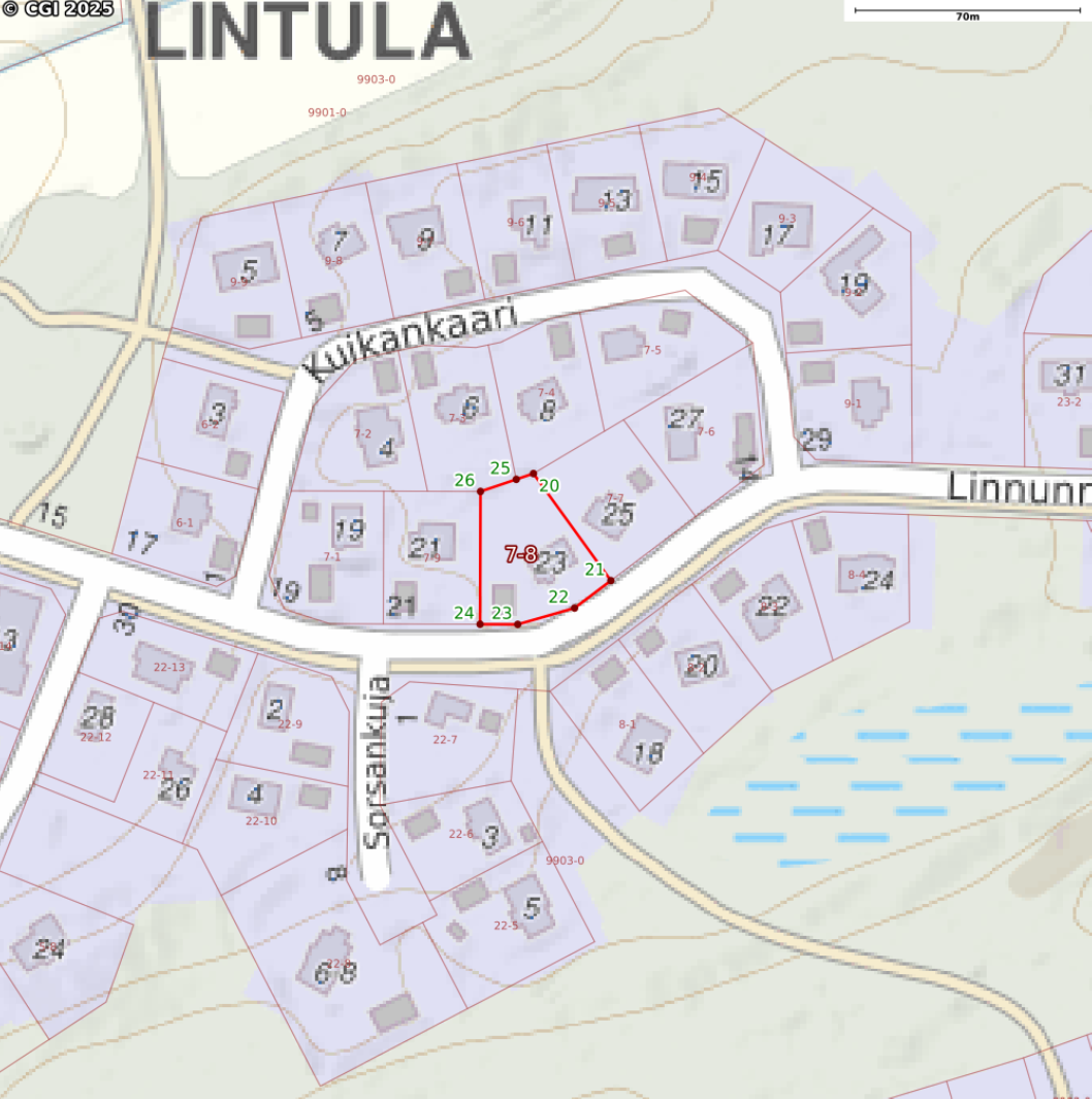 Kiinteistö kartalla