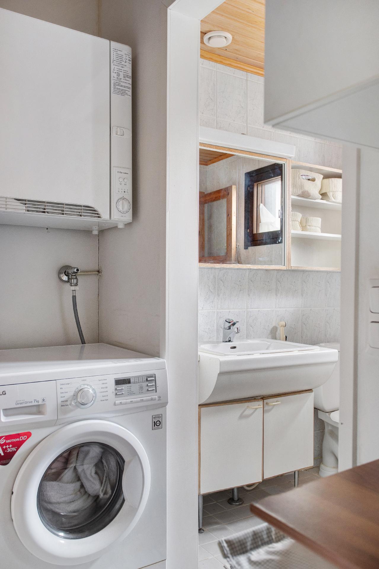 Kodinhoitotila ja kylpyhuone