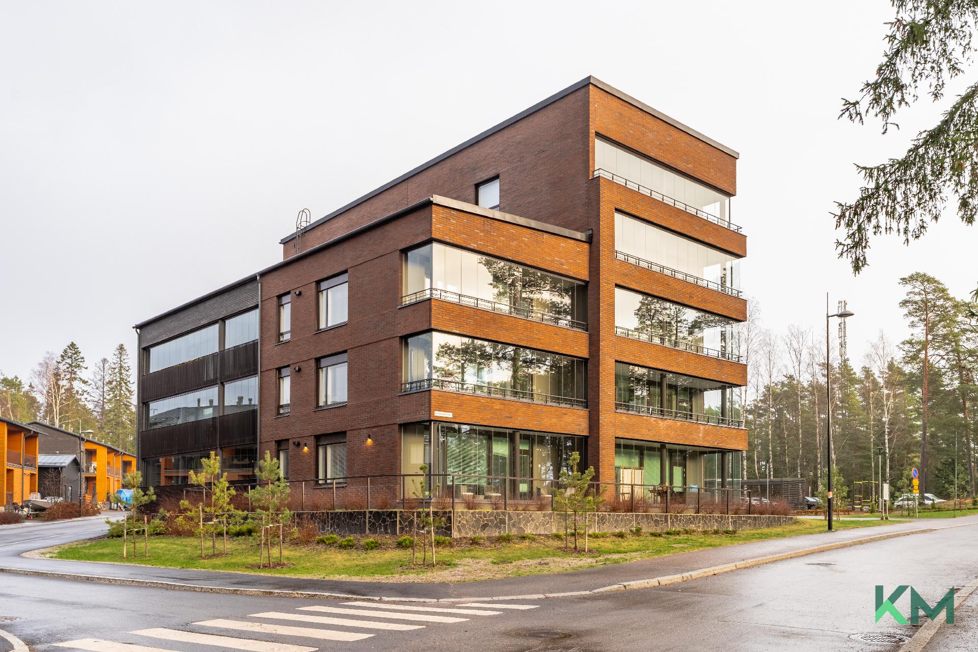 Julkisivu Furuborginkadulta, huoneisto 3/3 krs