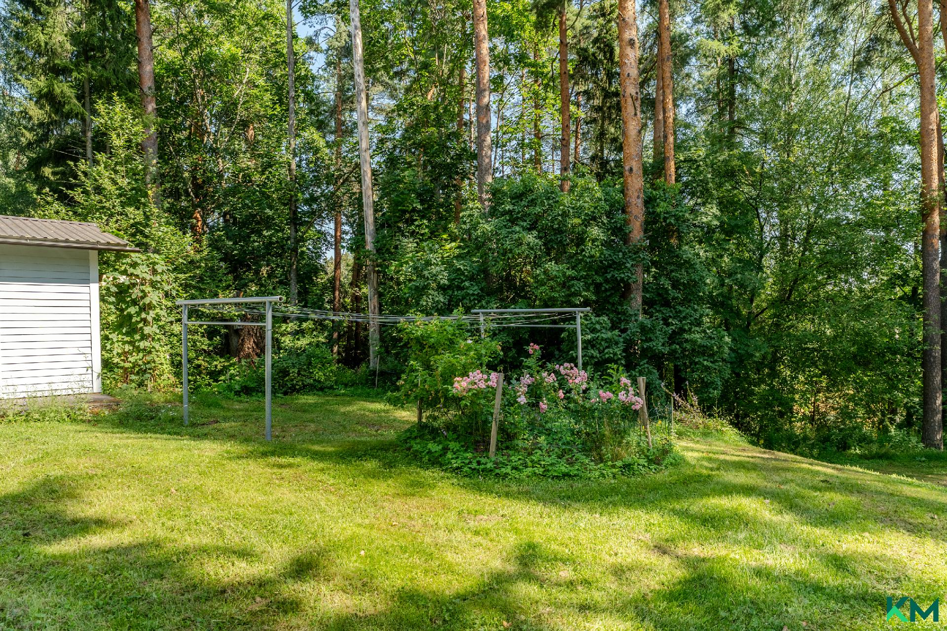 Piha-alue, varasto ja kuivatusteline