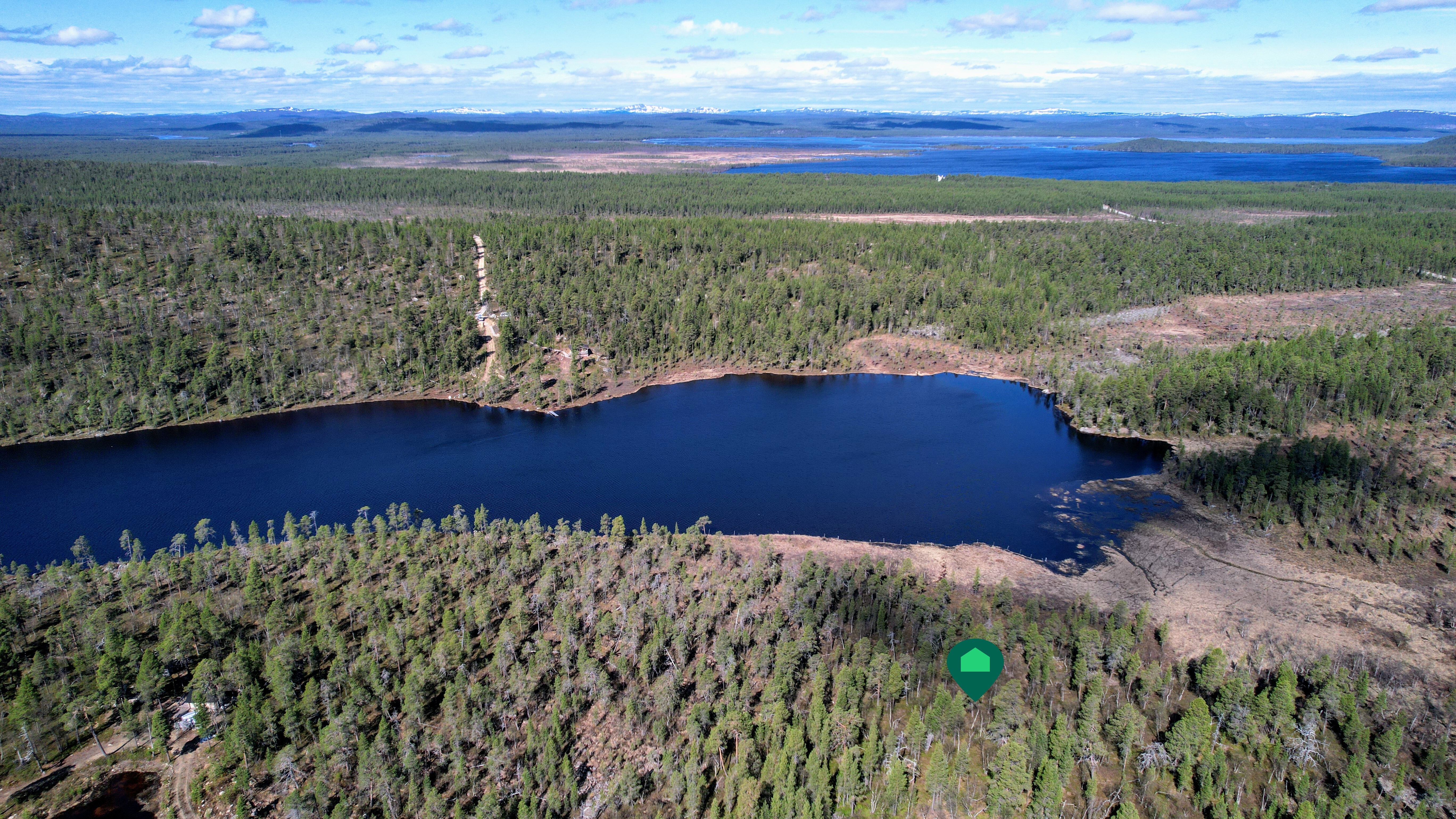 Ilmakuva Ahvenjärven suuntaan