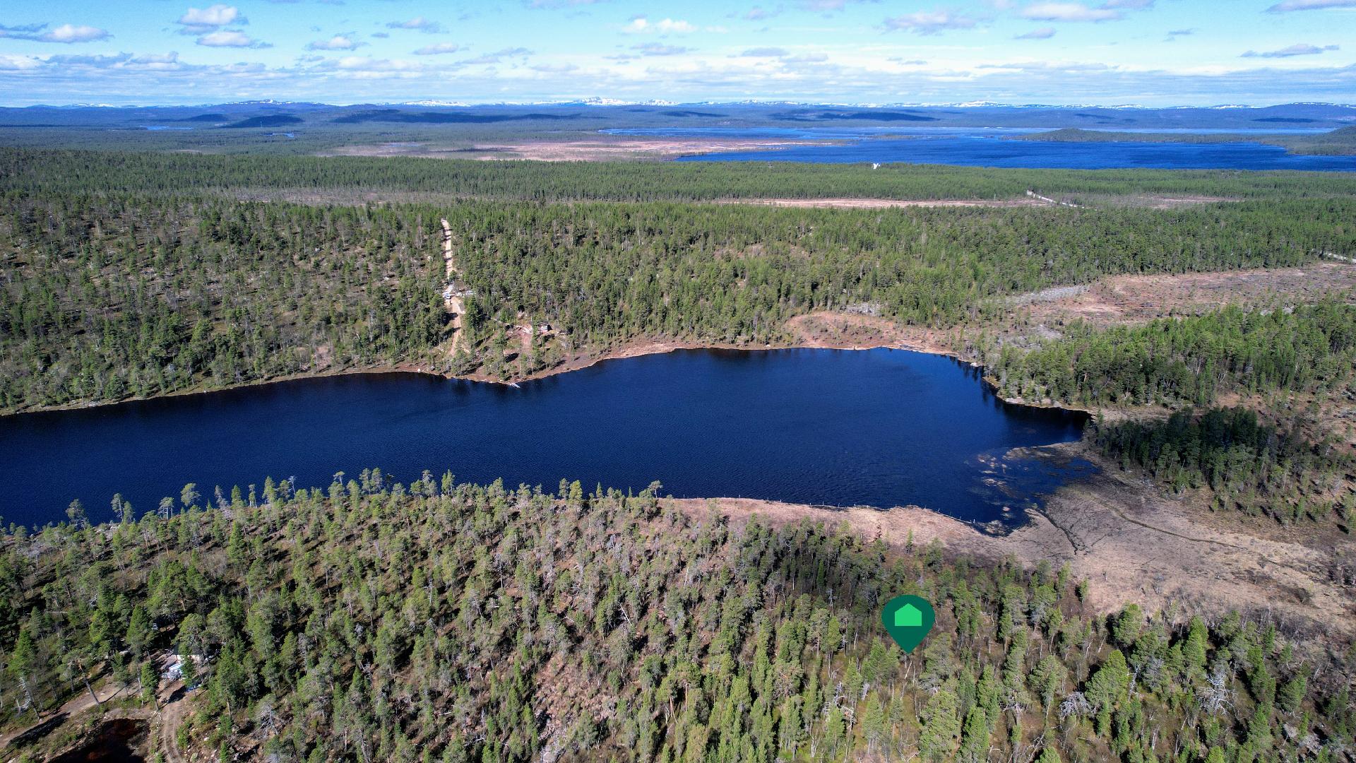 Ilmakuva Ahvenjärven suuntaan