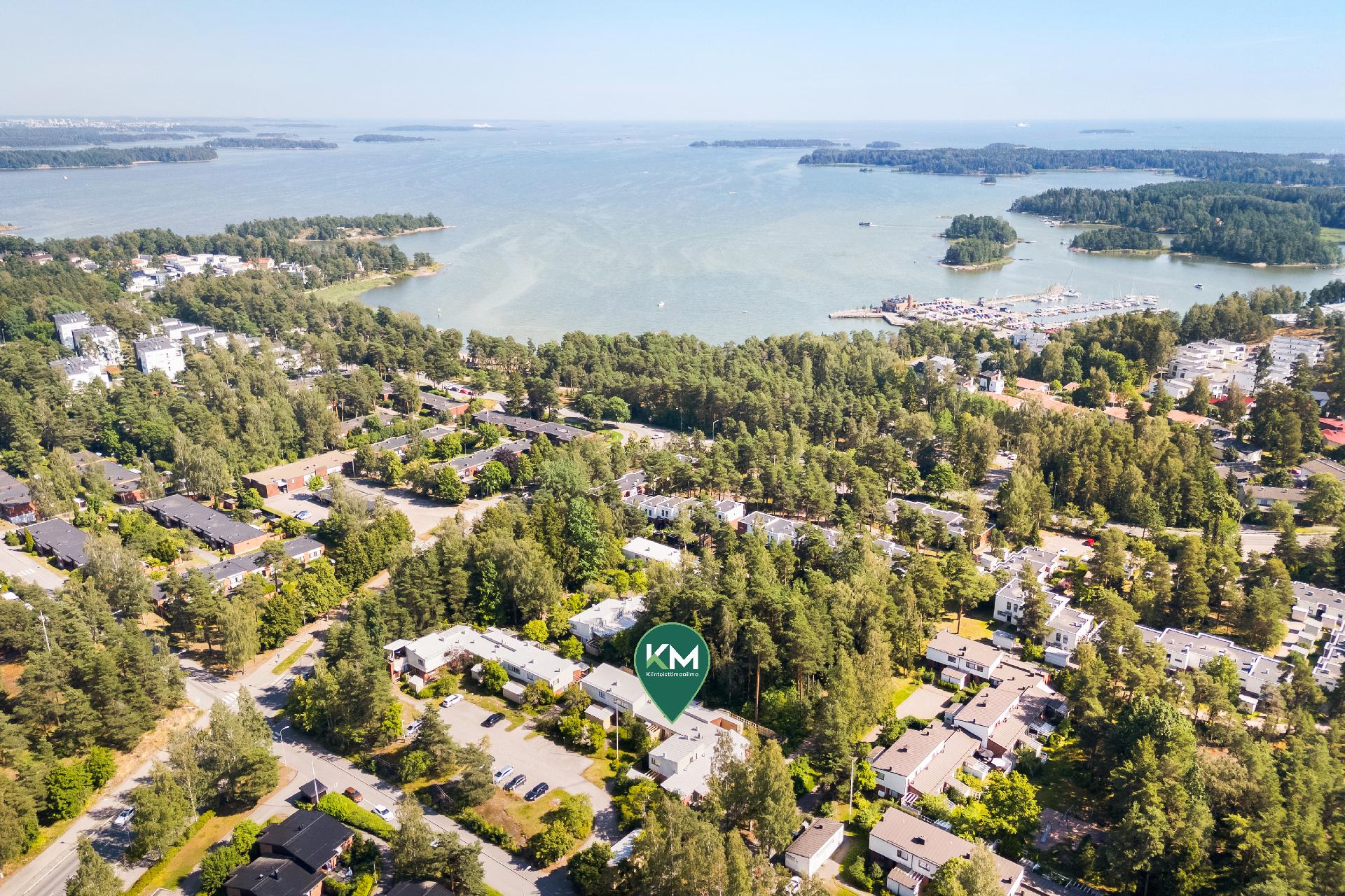 Uimarannalle kävelee muutamassa minuutissa