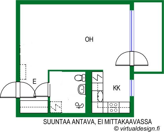 Asunnon pohjakuva