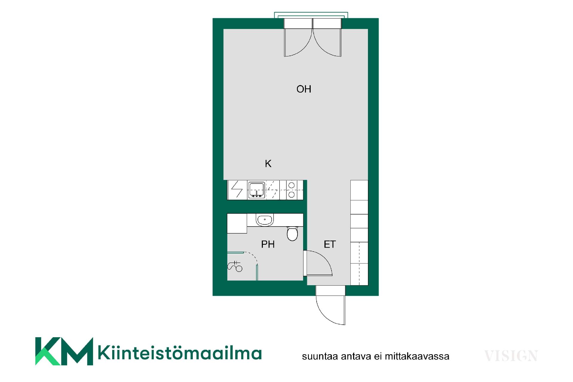 Asunnon pohjakuva