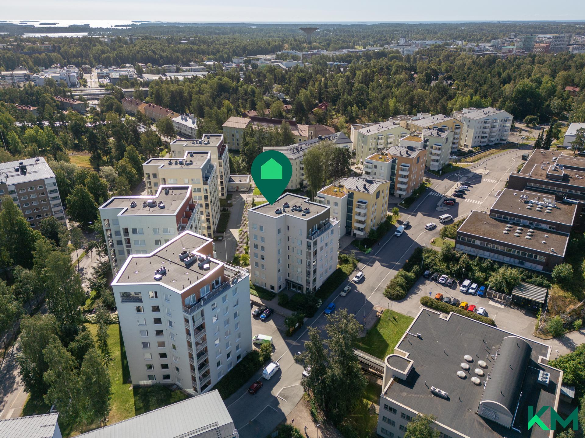 Talo ilmakuvassa