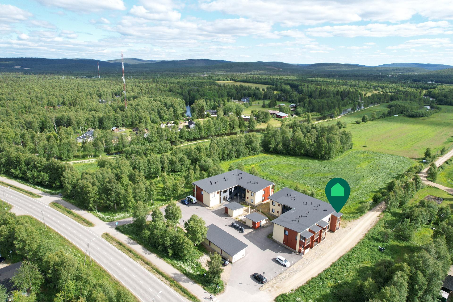 Päätyasunto rauhallisella sijainnilla