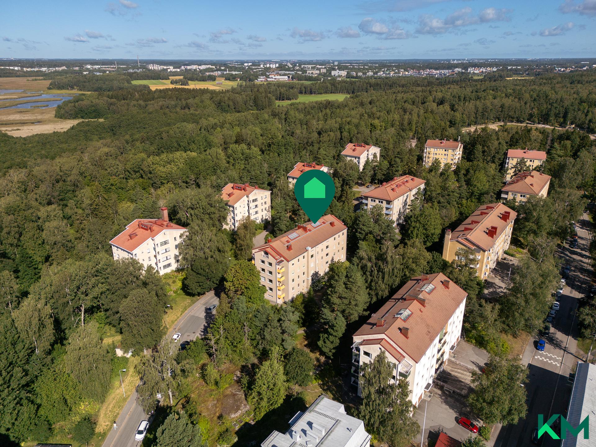 Talo ilmakuvassa