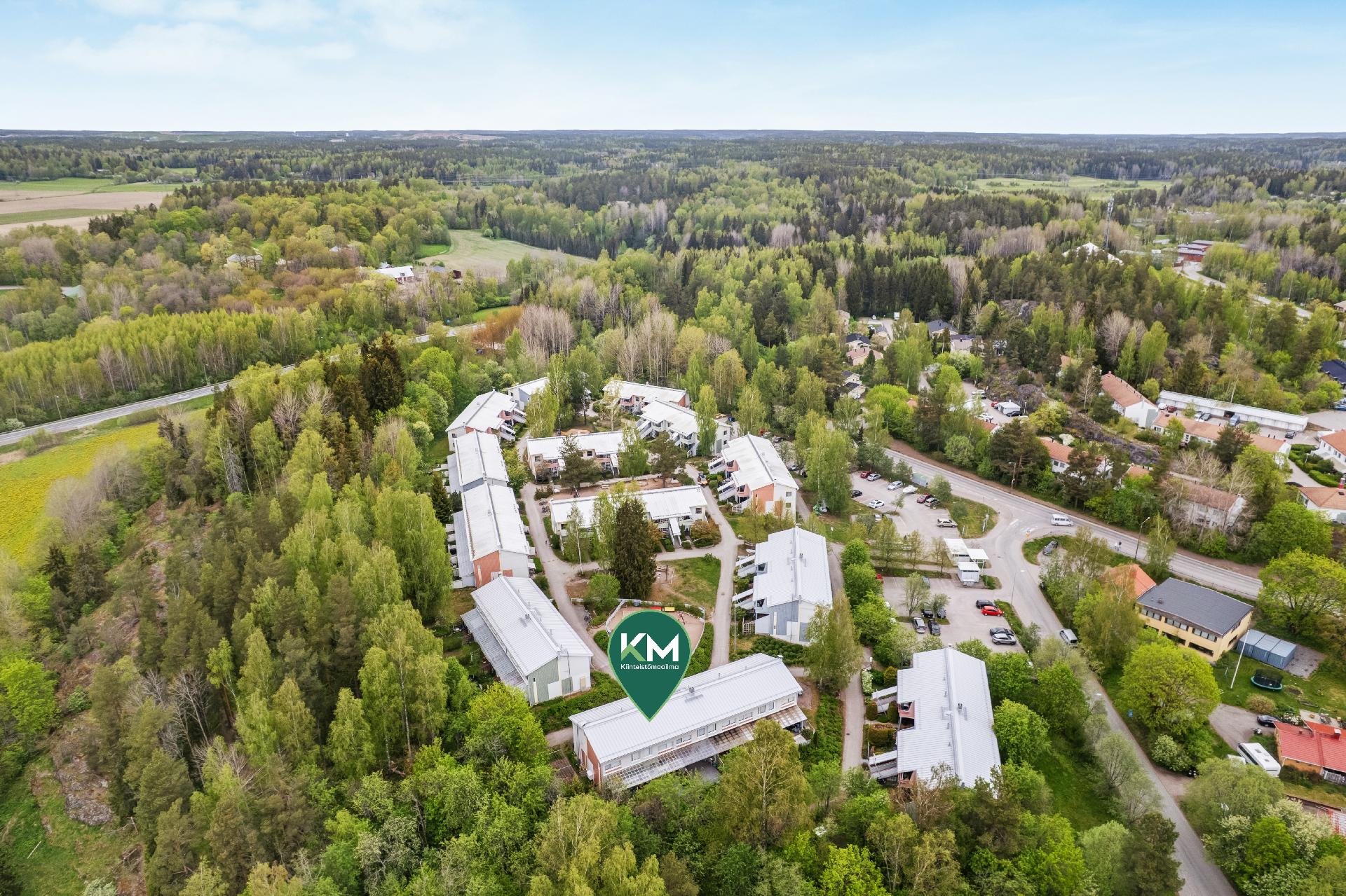 Täällä luonto on vahvasti läsnä.