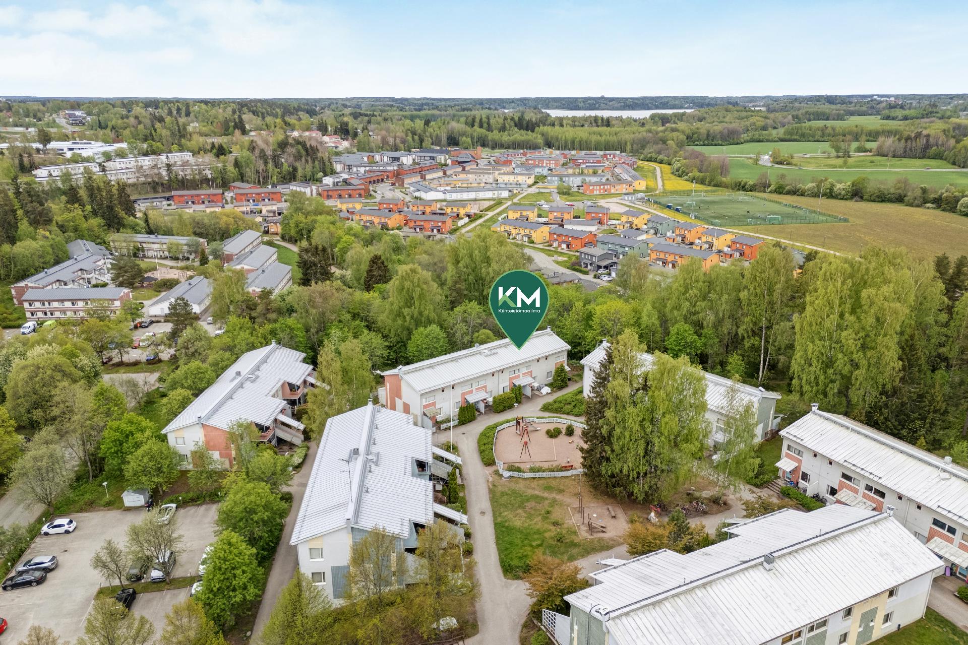 Ilmakuvaa kauniista ympäristöstä.