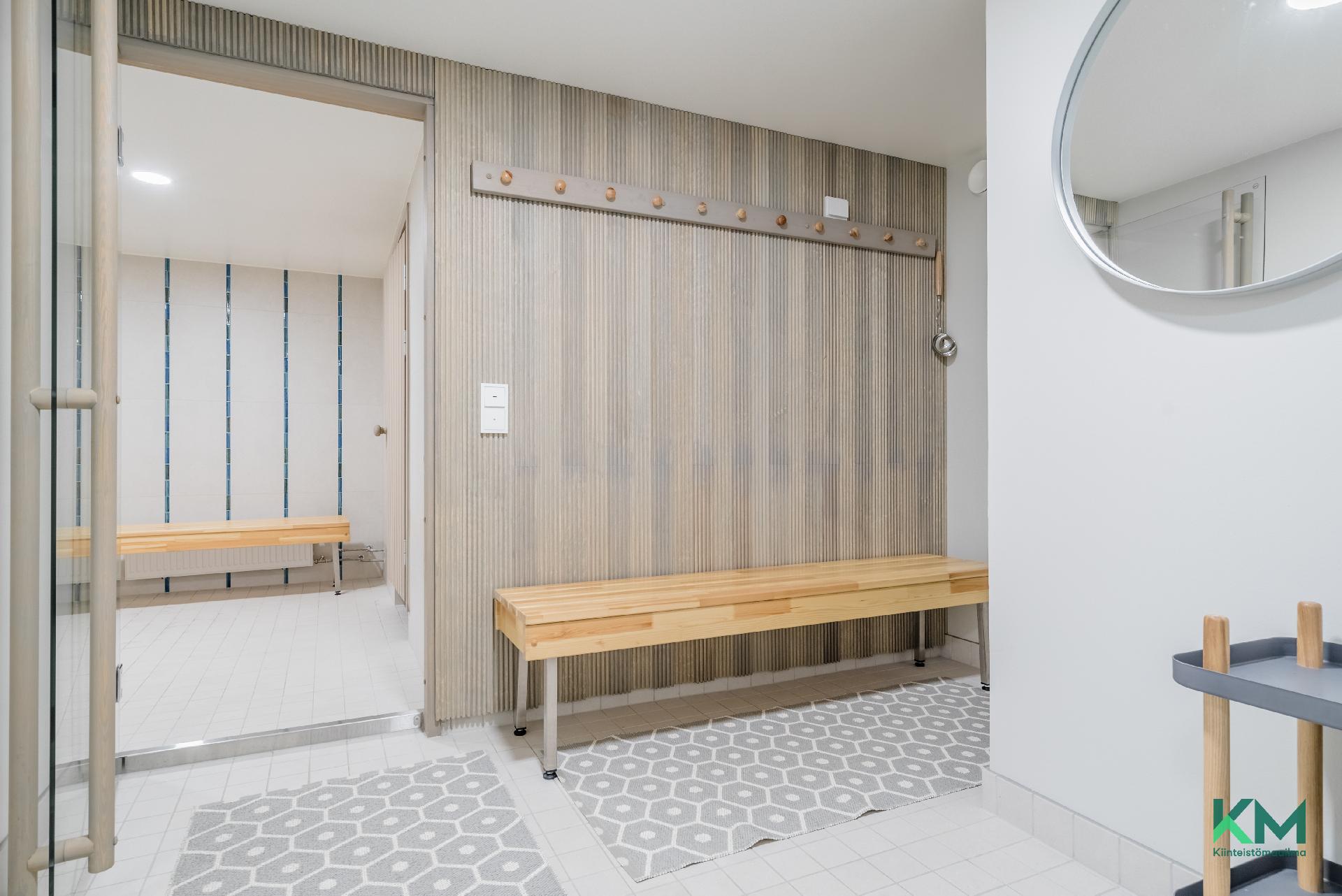 Taloyhtiön viihtyisät saunatilat