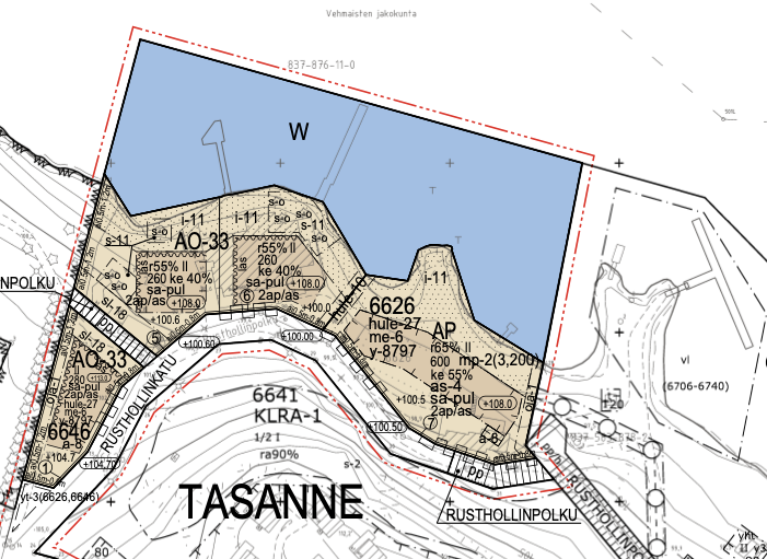 Rusthollinranta tontti, Tasanne, Tampere