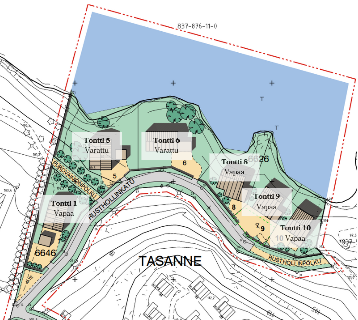 Rusthollinranta tontti, Tasanne, Tampere