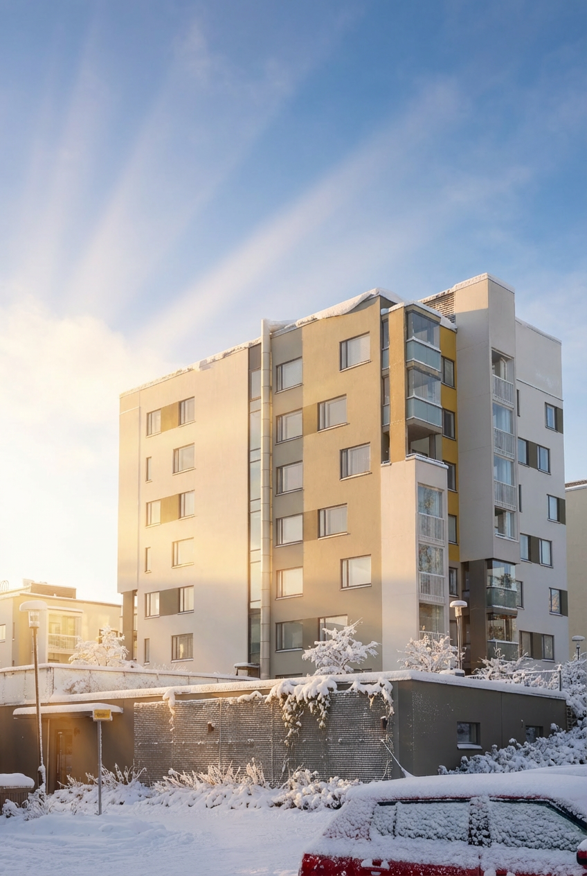 Taloyhtiötä kadulta