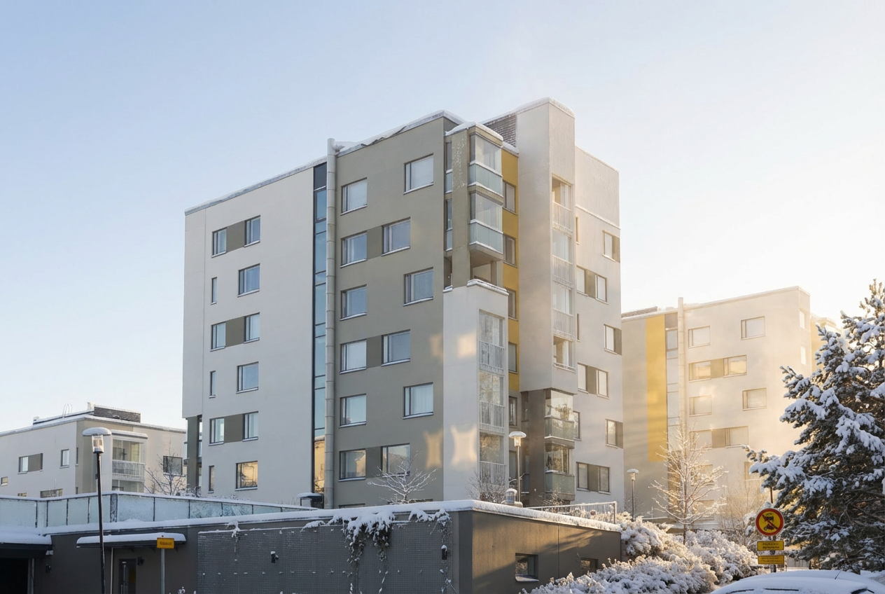 Taloyhtiötä kadulta