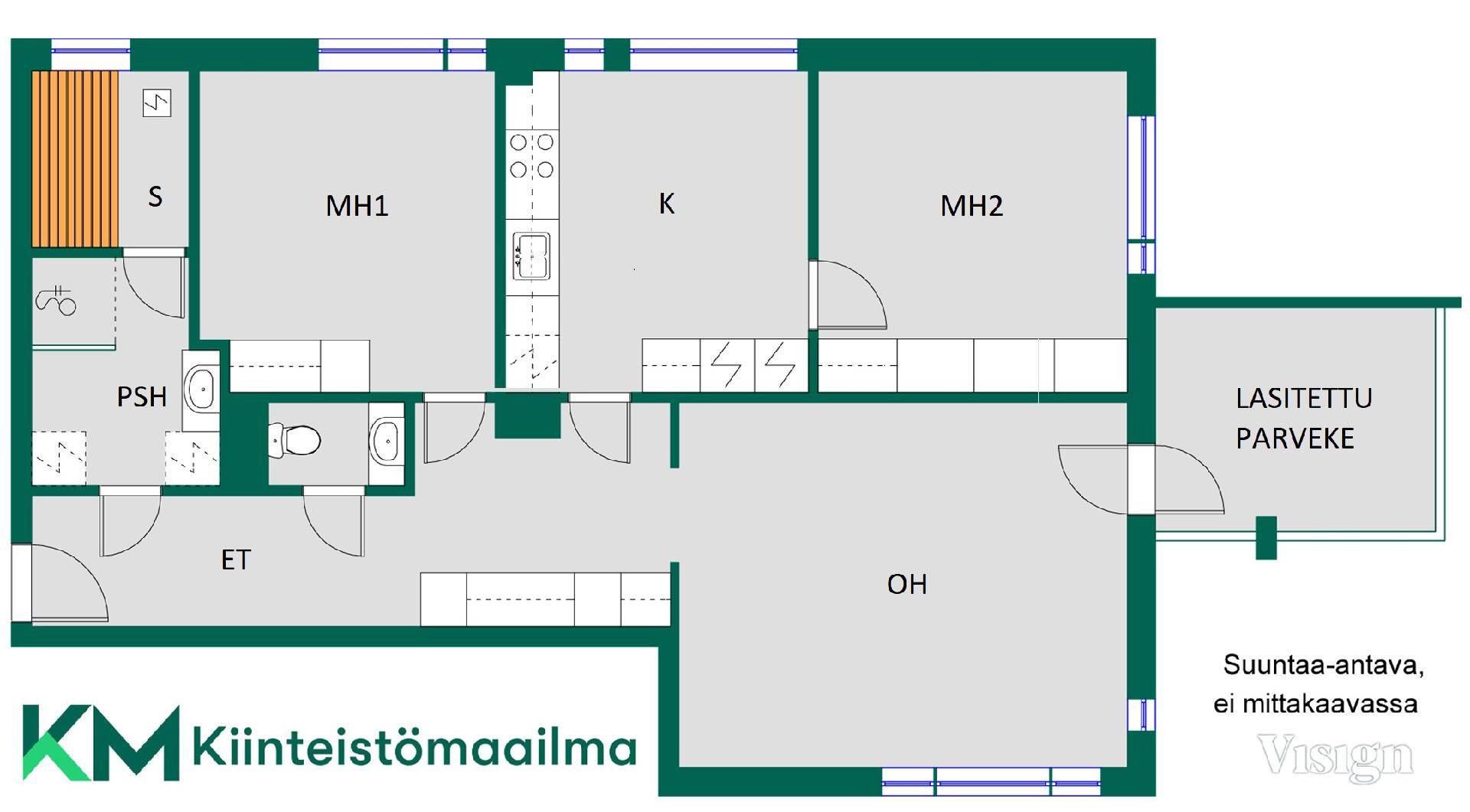 Pohjakuva suuntaa-antava, ei mittakaavassa
