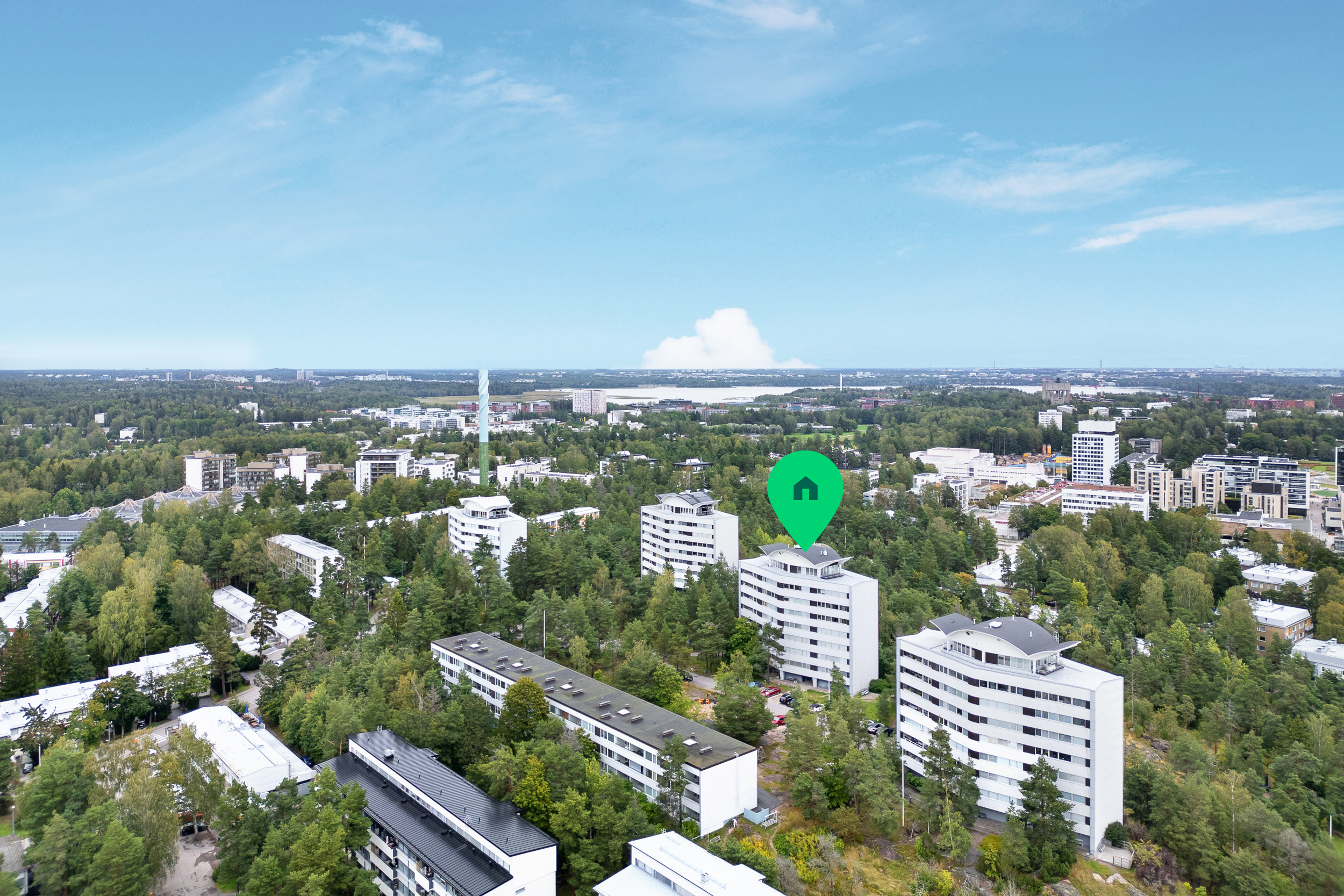Näkymä luoteeseen