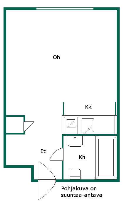 Asunnon pohjakuva