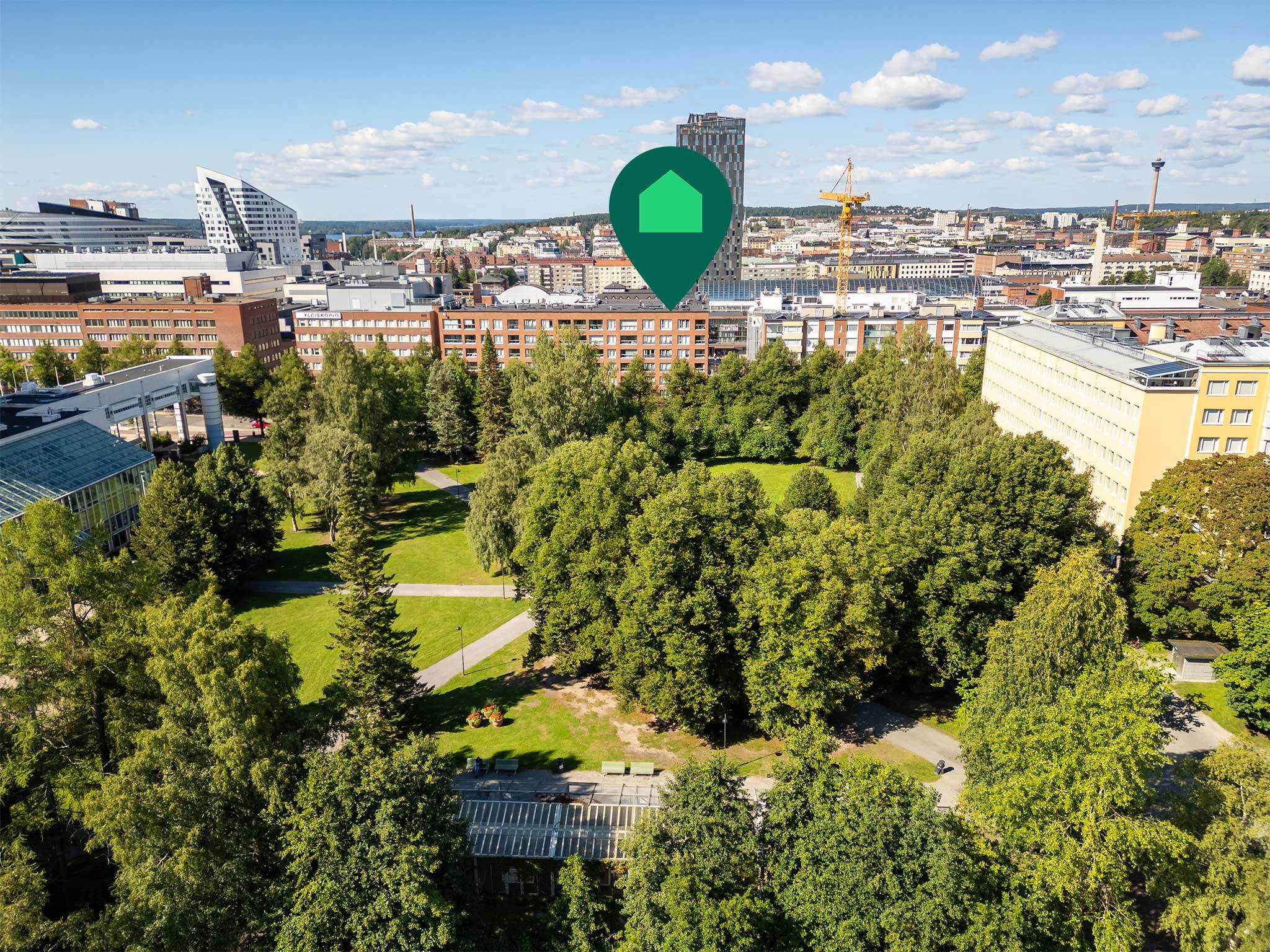 Yliopistonkatu 50, Sorsapuisto, Tampere