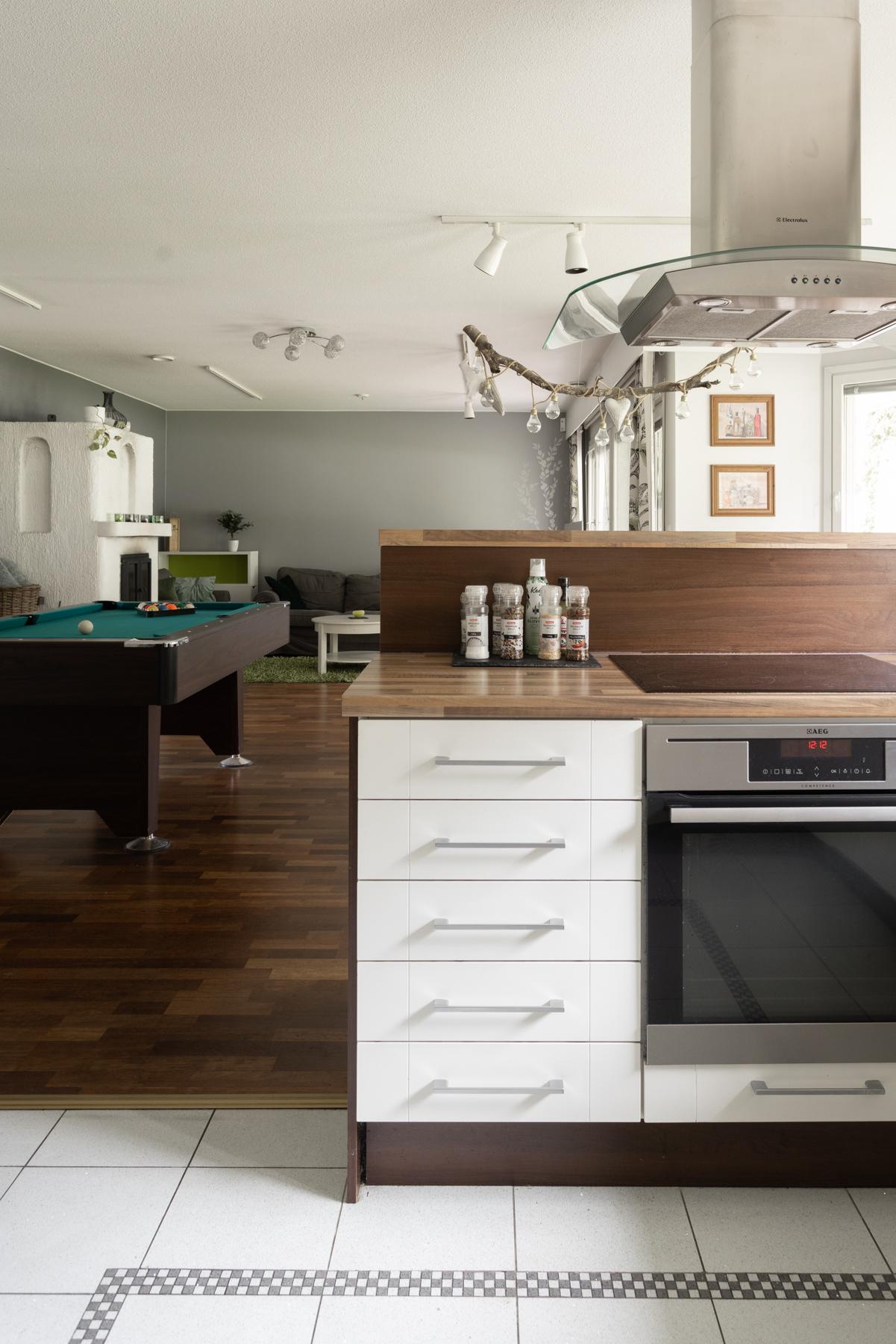 Keittiöstä olohuoneeseen