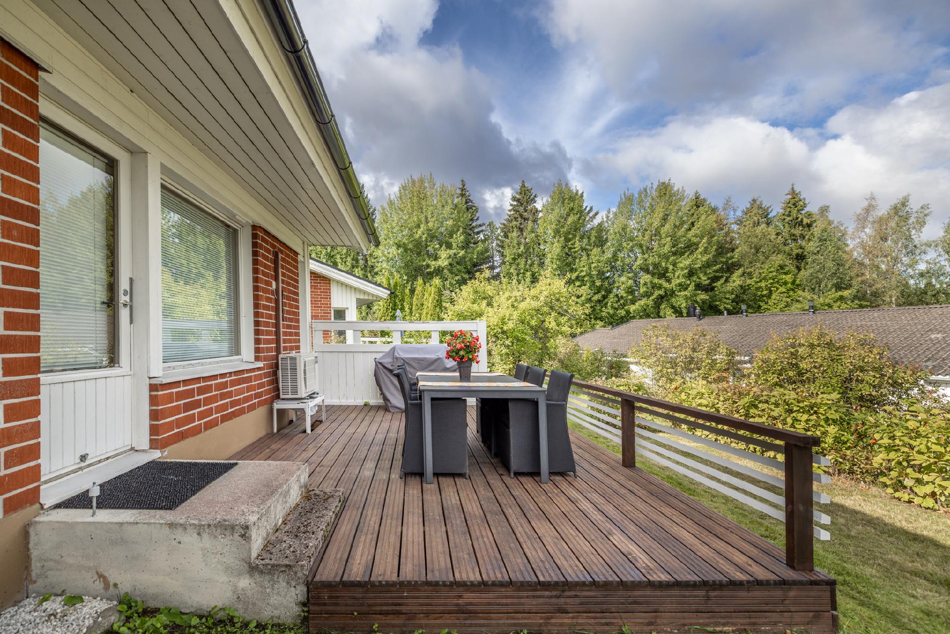 Terassialueella on tilaa 