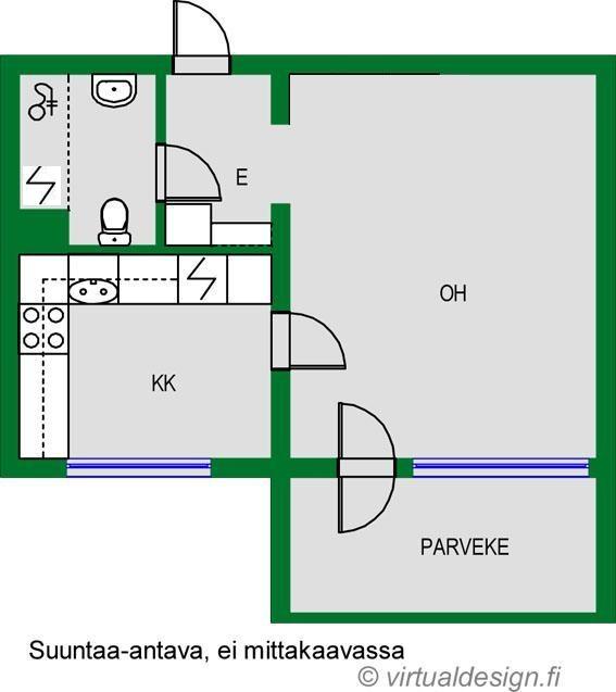 Asunnon pohjakuva
