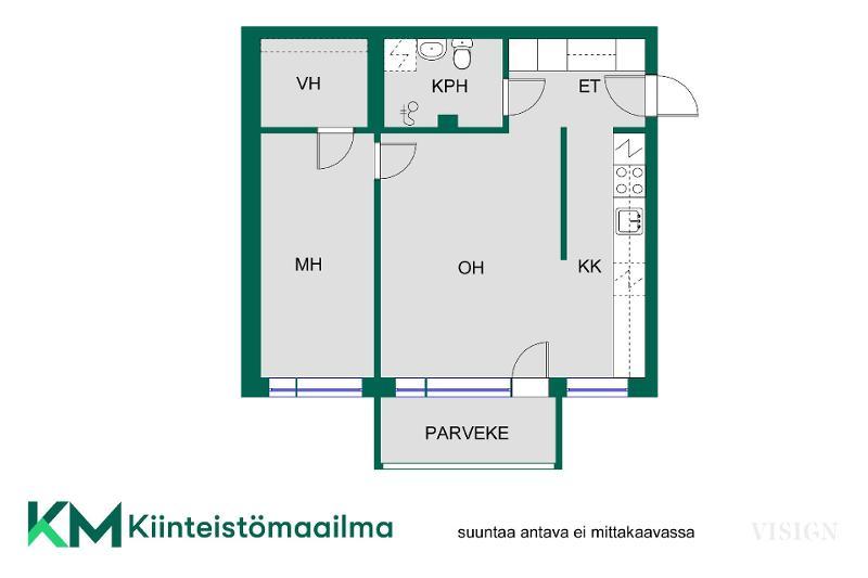 Asunnon pohjakuva