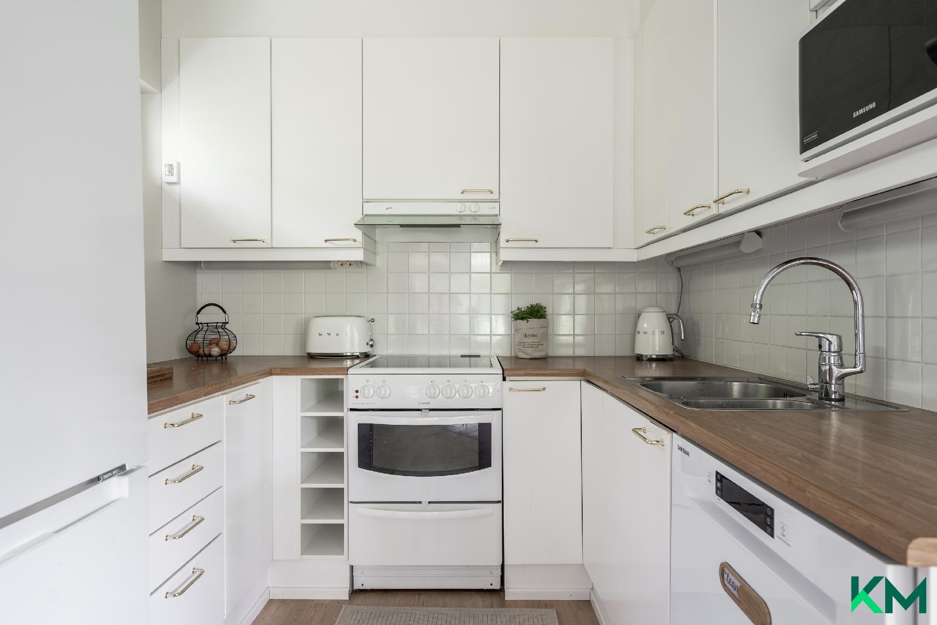 Keittiössä on kiva laittaa ruokaa