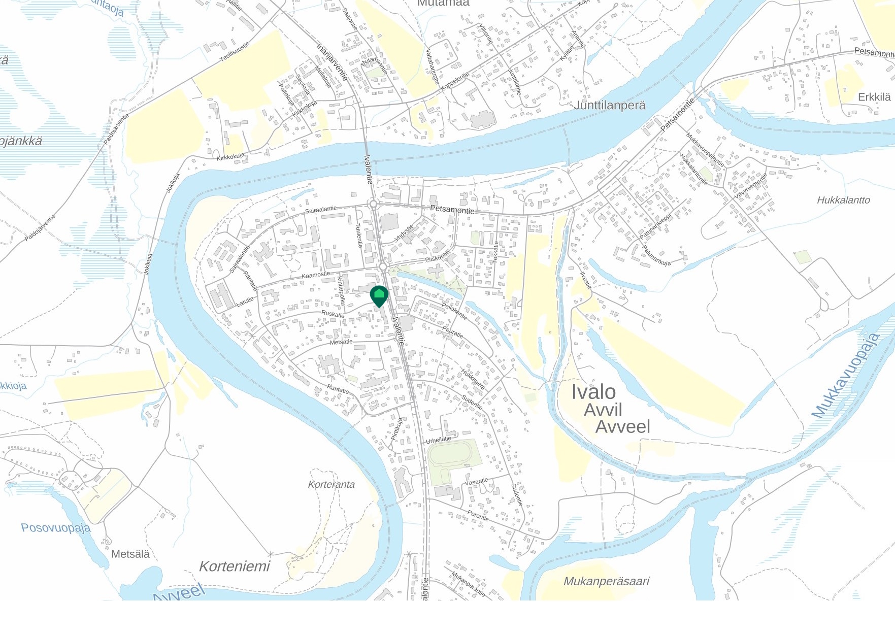 Hyvä sijainti keskellä palveluita